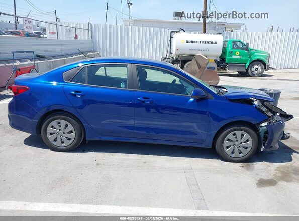 3KPA24AD4LE327763 2020 KIA RIO Blue Вид задньої частини салону