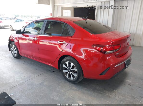 3KPA24AD4NE496040 2022 KIA RIO Red უკანა მარცხენა