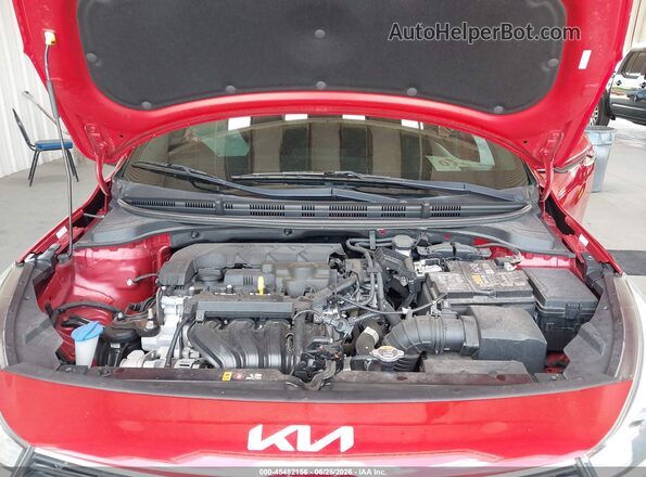 3KPA24AD4NE496040 2022 KIA RIO Red უკანა ხედი