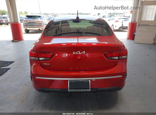 3KPA24AD4NE496040 2022 KIA RIO Red 