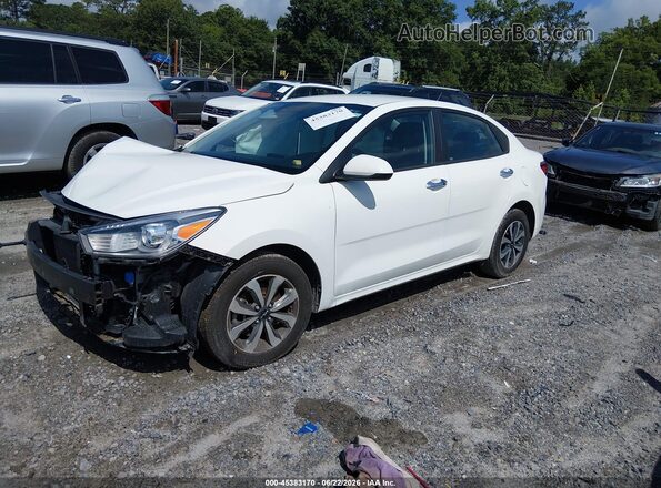 3KPA24AD4PE520663 2023 KIA RIO White Առջևի ձախ երեք քառորդ տեսարան