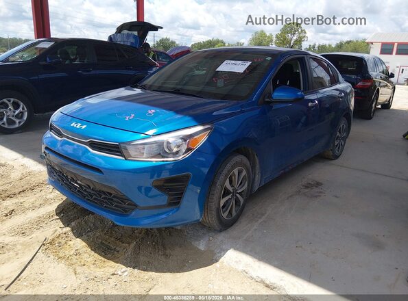 3KPA24AD4PE521182 2023 KIA RIO Blue Передня ліва чверть