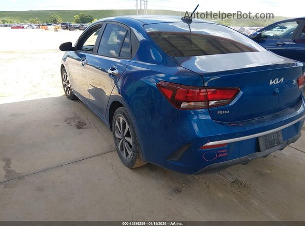 3KPA24AD4PE521182 2023 KIA RIO Blue Задня ліва чверть