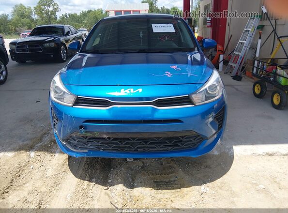 3KPA24AD4PE521182 2023 KIA RIO Blue Вид щитка приладів