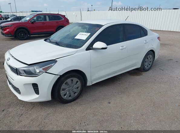 3KPA24AD5LE256315 2020 KIA RIO White წინა მარცხენა ხედი სამი მეოთხედიდან