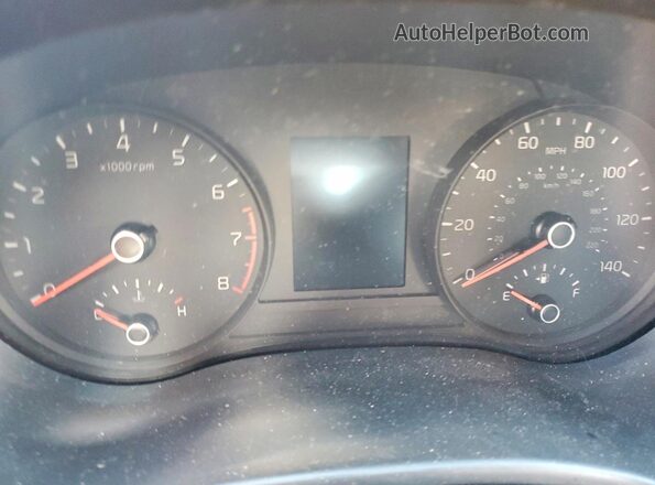 3KPA24AD5LE329537 2020 KIA RIO Black Вид щитка приладів