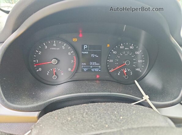 3KPA24AD5ME400253 2021 KIA RIO Silver Widok zestawu wskaźników