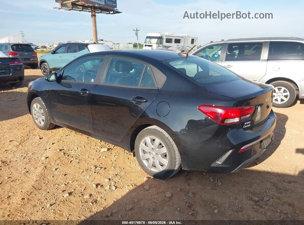 3KPA24AD5NE458719 2022 KIA RIO Black Հետևի ձախ