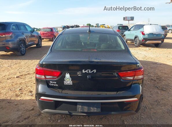3KPA24AD5NE458719 2022 KIA RIO Black 