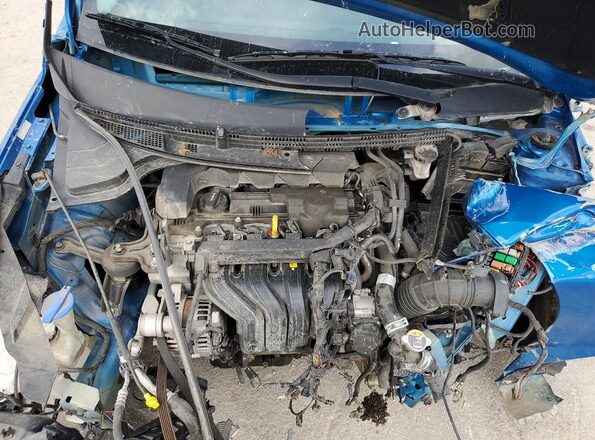 3KPA24AD5NE485483 2022 KIA RIO Blue Rear interior view