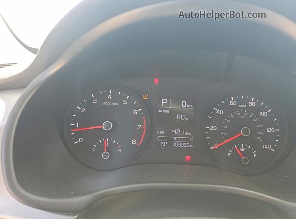 3KPA24AD5PE578099 2023 KIA RIO Gray Instrument cluster view