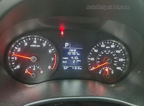 3KPA24AD5PE615670 2023 KIA RIO Black Widok zestawu wskaźników