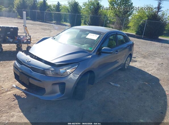 3KPA24AD6LE273317 2020 KIA RIO Gray Front left