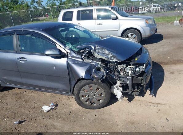 3KPA24AD6LE273317 2020 KIA RIO Gray Front view