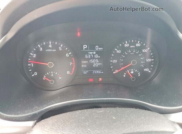 3KPA24AD6LE328607 2020 KIA RIO Silver ხელსაწყოთა პანელის ხედი