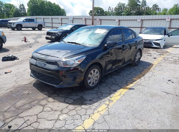 3KPA24AD6ME397136 2021 KIA RIO Black Front left