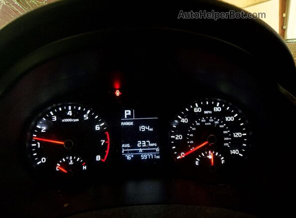3KPA24AD6NE432579 2022 KIA RIO Red Widok zestawu wskaźników
