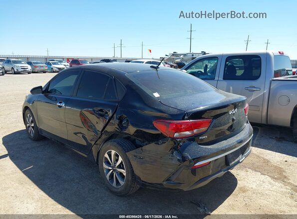 3KPA24AD6NE490403 2022 KIA RIO Черный Задняя левая четверть