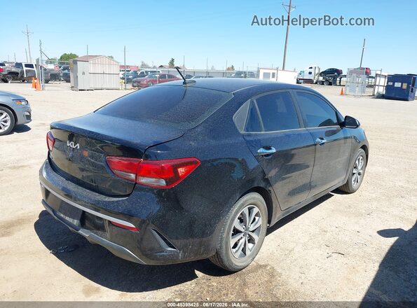 3KPA24AD6NE490403 2022 KIA RIO Черный Задняя правая четверть