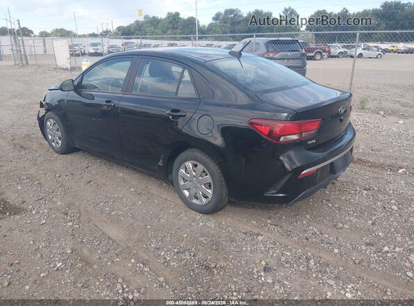 3KPA24AD7ME385514 2021 KIA RIO Black Trasero izquierdo