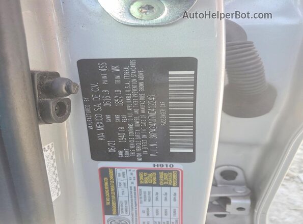 3KPA24AD7ME412243 2021 KIA RIO Silver 
