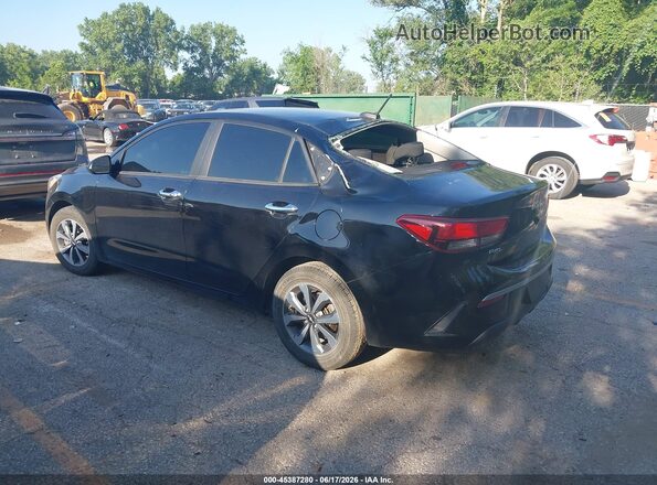 3KPA24AD7NE462240 2022 KIA RIO Black Rear left
