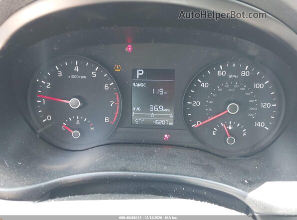 3KPA24AD7NE499451 2022 KIA RIO Red უკანა სავარძლების ხედი