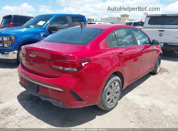 3KPA24AD7NE499451 2022 KIA RIO Red უკანა მარჯვენა