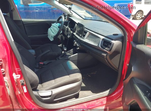 3KPA24AD7NE499451 2022 KIA RIO Red წინა სალონის ხედი