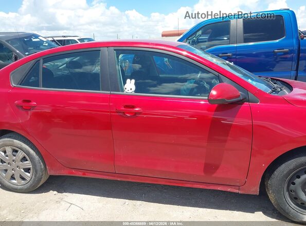 3KPA24AD7NE499451 2022 KIA RIO Red სალონის 360-გრადუსიანი ხედი