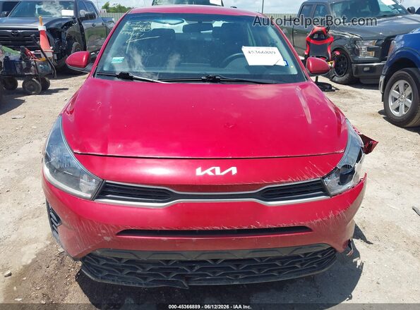 3KPA24AD7NE499451 2022 KIA RIO Red უკანა სალონის ხედი