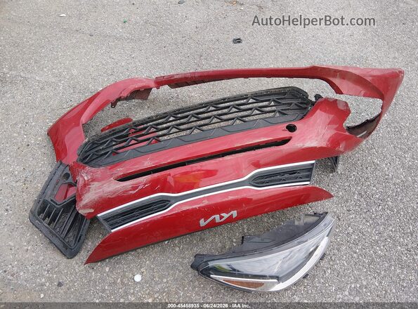 3KPA24AD7PE578332 2023 KIA RIO Red Widok zestawu wskaźników