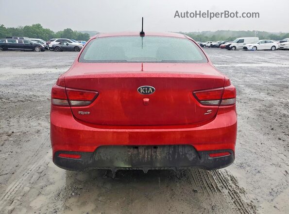 3KPA24AD8LE286568 2020 KIA RIO Red Rear view