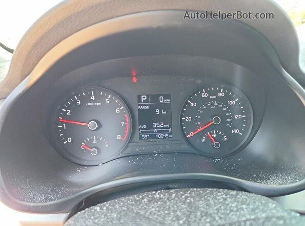 3KPA24AD8LE315339 2020 KIA RIO Silver Instrument cluster view