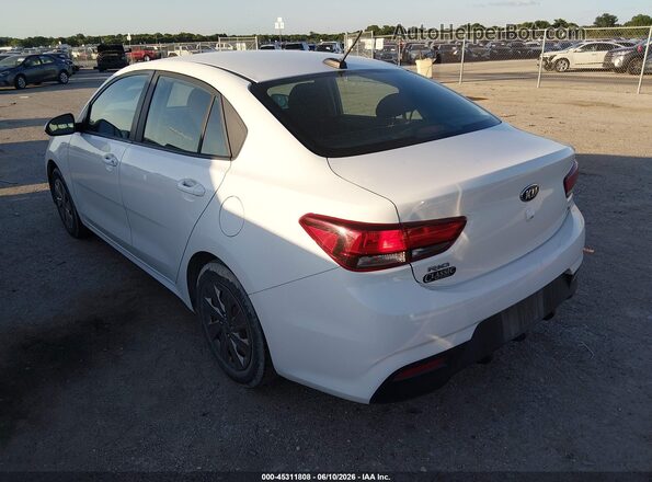 3KPA24AD8LE317009 2020 KIA RIO White Задня ліва чверть