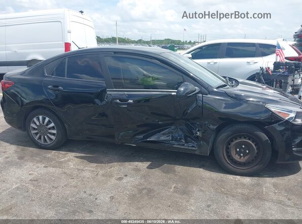 3KPA24AD8NE431787 2022 KIA RIO Black Вид спереду