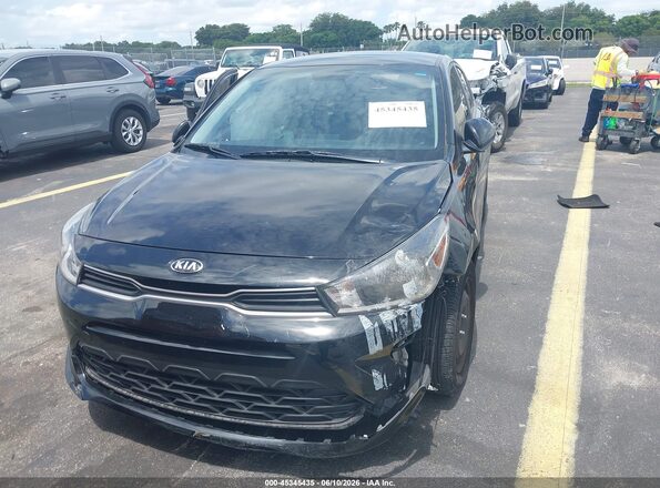 3KPA24AD8NE431787 2022 KIA RIO Black Вид щитка приладів