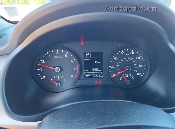 3KPA24AD9LE312143 2020 KIA RIO Red Vista del cuadro de instrumentos