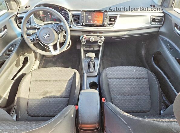 3KPA24AD9LE327869 2020 KIA RIO Gray Առջևի վահանակի տեսք