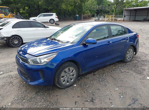 3KPA24ADXLE345717 2020 KIA RIO Синий Передняя левая четверть