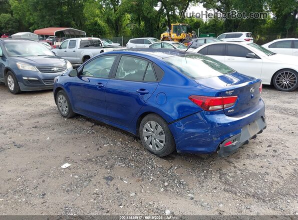 3KPA24ADXLE345717 2020 KIA RIO Синий Задняя левая четверть