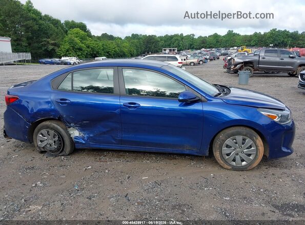 3KPA24ADXLE345717 2020 KIA RIO Синий Вид задней части салона