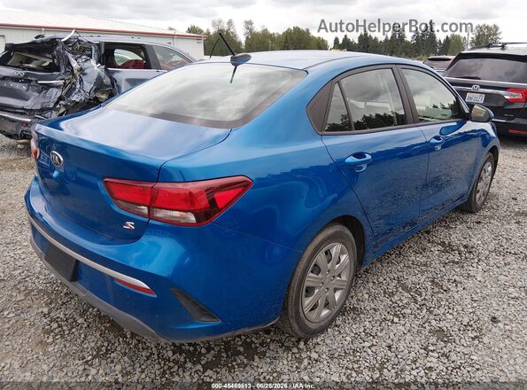 3KPA24ADXME423527 2021 KIA RIO Синий Задняя правая четверть