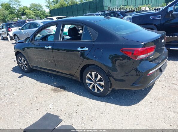 3KPA24ADXNE445044 2022 KIA RIO Black Rear left
