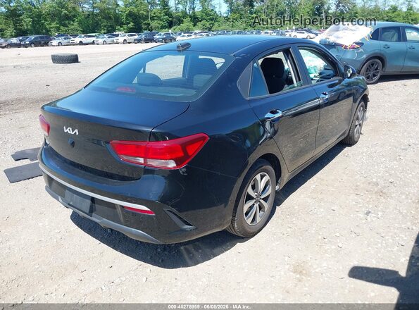 3KPA24ADXNE445044 2022 KIA RIO Black Rear right