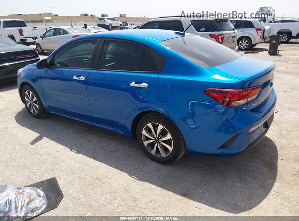 3KPA24ADXNE481395 2022 KIA RIO Blue Rear left