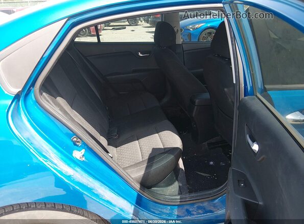 3KPA24ADXNE481395 2022 KIA RIO Blue VIN sticker view
