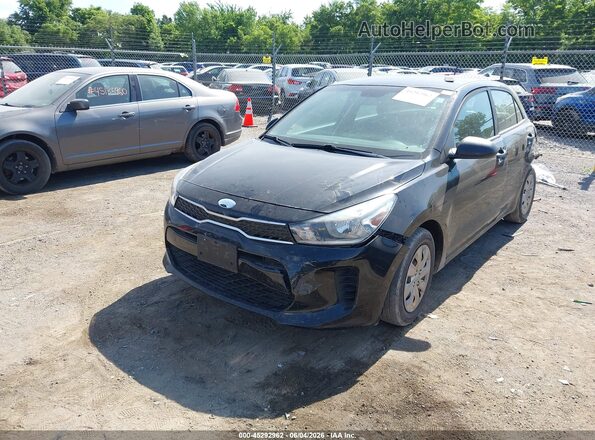 3KPA25AB8JE047345 2018 KIA RIO Black Front left
