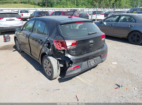 3KPA25AB8JE047345 2018 KIA RIO Black Rear left