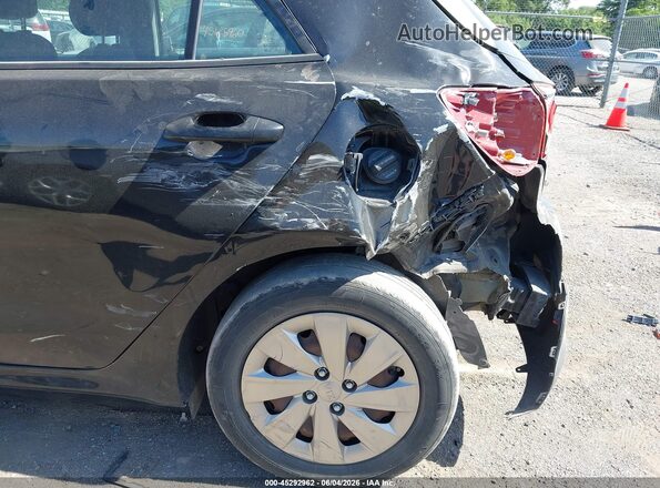 3KPA25AB8JE047345 2018 KIA RIO Black Front view